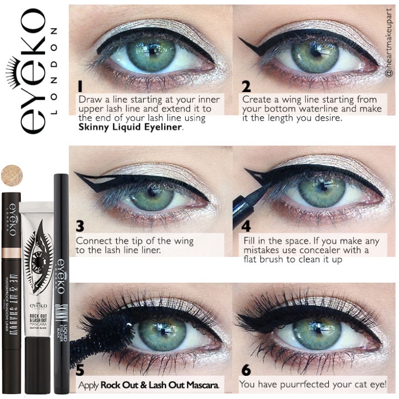 Niche Utama 2 The Perfect Cat Eye Tutorial  Blog  Eyeko